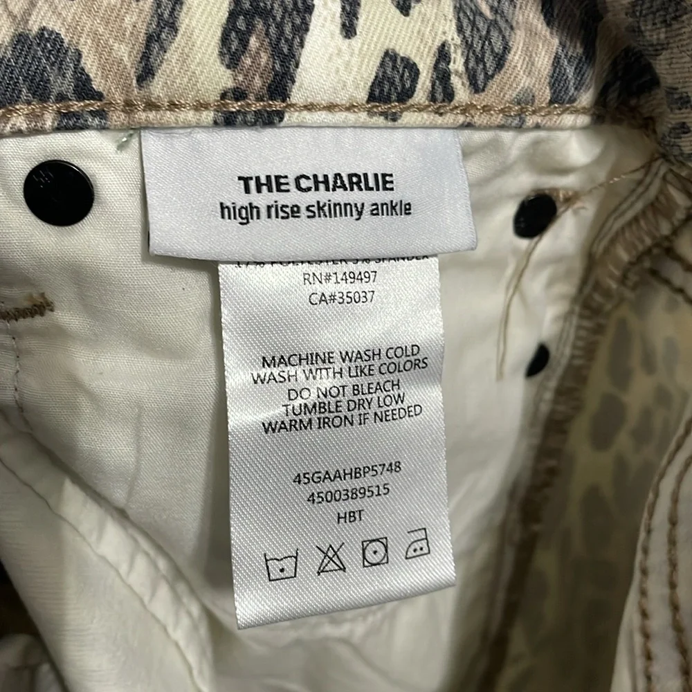 Joe's Jeans‎ Charlie High Rise Skinny Ankle Jeans in Leopard Print